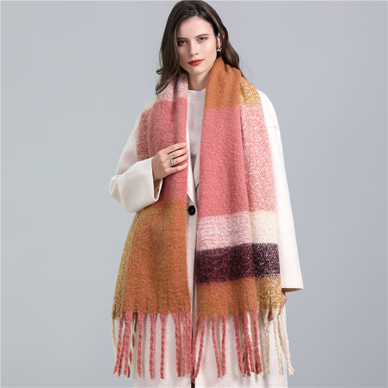 2021 Women Solid Cashmere Scarves
