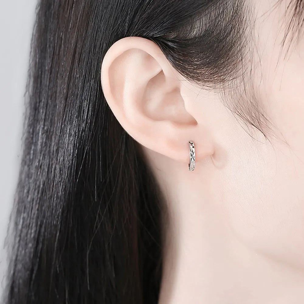 CHSHINE 925 sterling silver new women's fashion jewelry high quality starry carved simple retro earrings