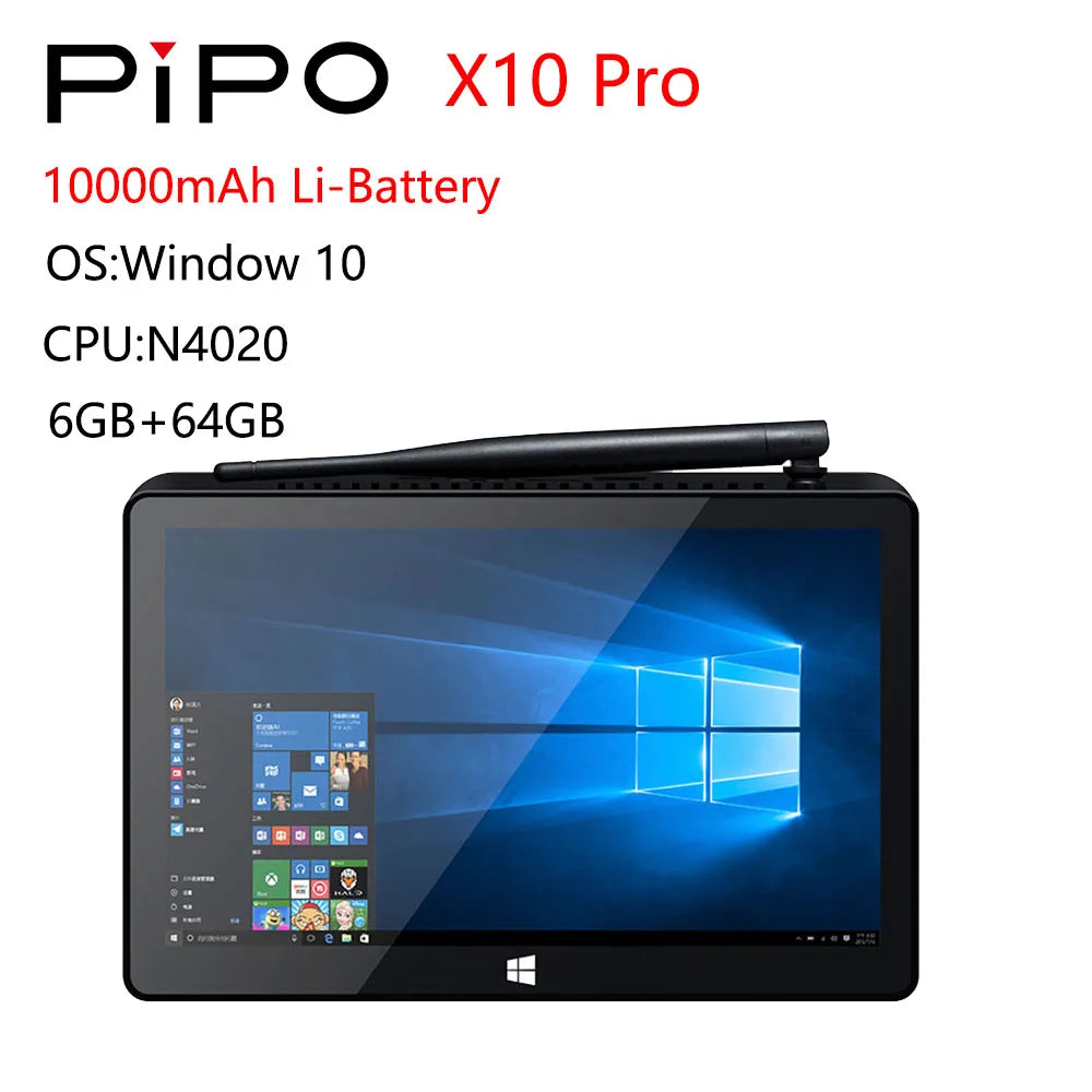 PIPO X10 Pro / X10R 10.1 Inch Mini PC Win10/Android 7.1/Linux Tablet
