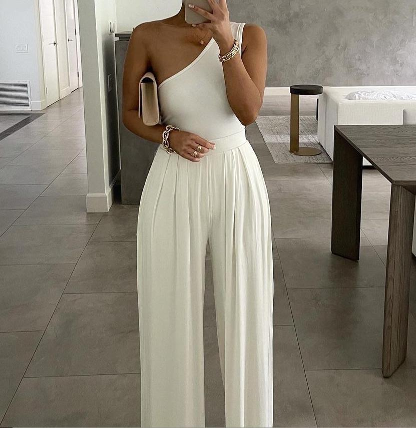 Sexy One Shoulder Romper