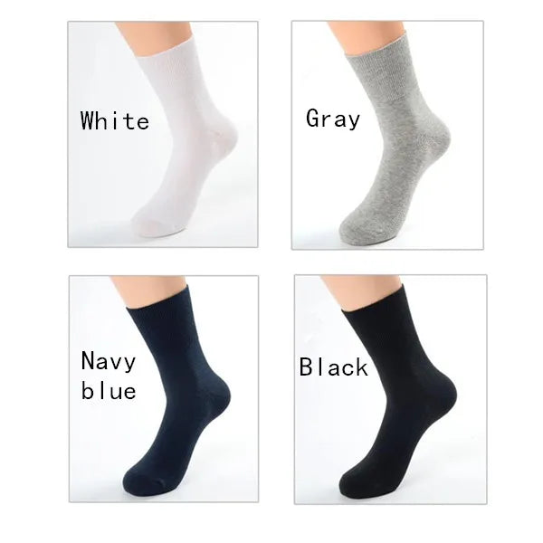 4 Pairs / Lot Diabetic Socks Prevent Varicose Veins Socks for Diabetes Hypertensive Patients Bamboo Cotton Material