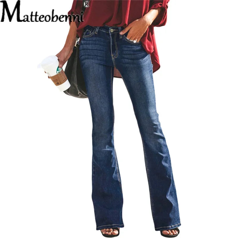 Wide Legs Pants Female Women's Jeans Large Size Boyfriend Women Jeans Ladies Sexy High Waist Ripped Jeans 2021 Flared Trousers