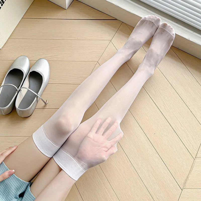 Women Sexy Fishnet Stockings Summer Ultra Thin Body Stockings Thigh High Over Knee Nylon Long Socks Hosiery Lolita Stockings