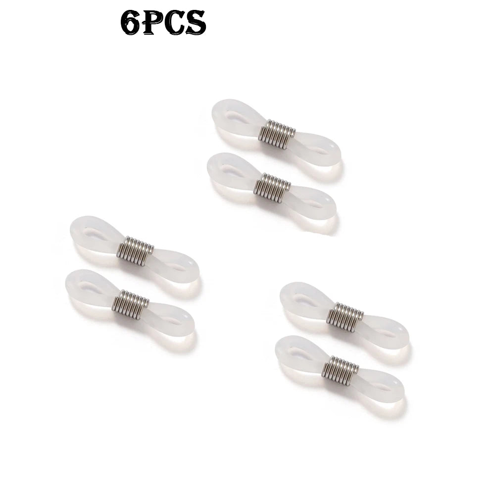 Eyeglass Chain White Plastic Beads Pearl Heart Color Crystal Charm Eyewear Retainer Glasses Holder Strap Women Necklace Gift