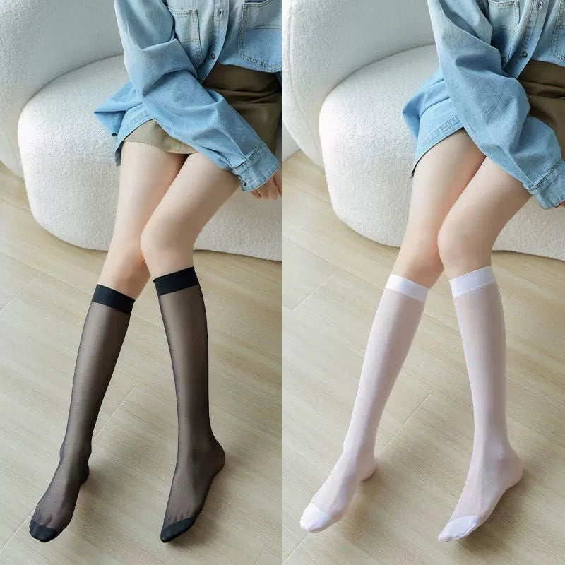 Women Sexy Fishnet Stockings Summer Ultra Thin Body Stockings Thigh High Over Knee Nylon Long Socks Hosiery Lolita Stockings
