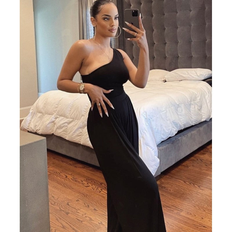 Sexy One Shoulder Romper