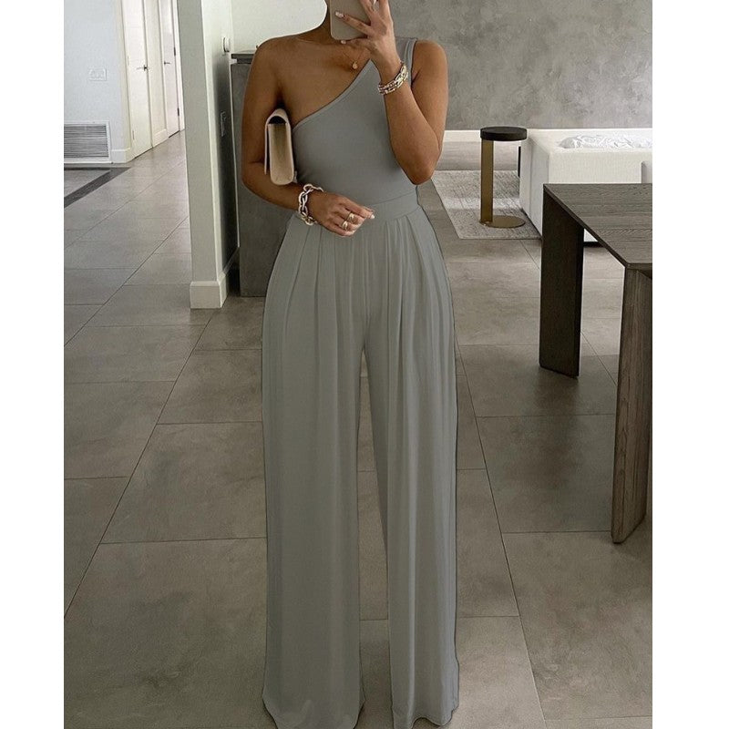 Sexy One Shoulder Romper